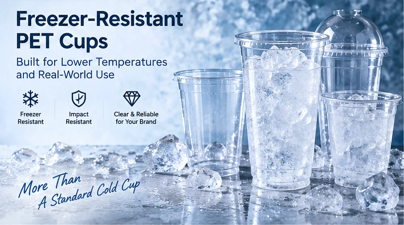 Freezer-resistant PET Ice Cup range