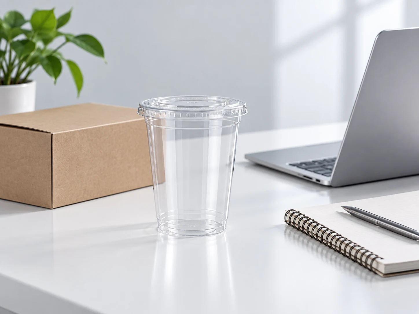 Cup sample and artwork prepared for a packaging inquiry