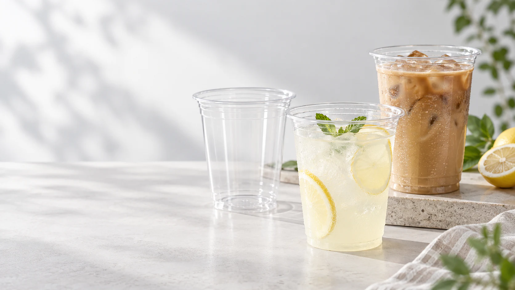 Clear PLA cups for cold beverage packaging projects